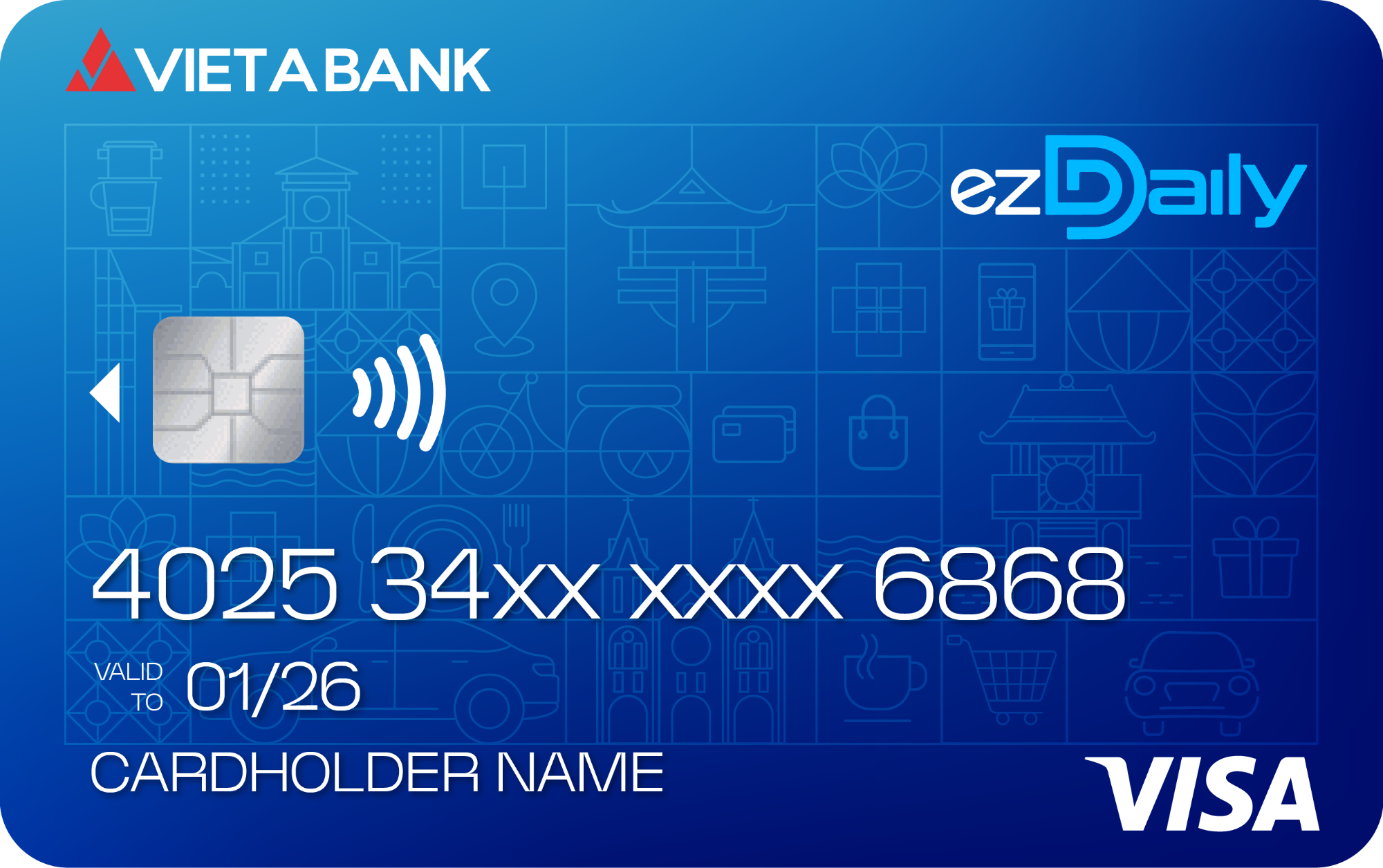 Thẻ tín dụng điện tử VAB VISA ezDaily