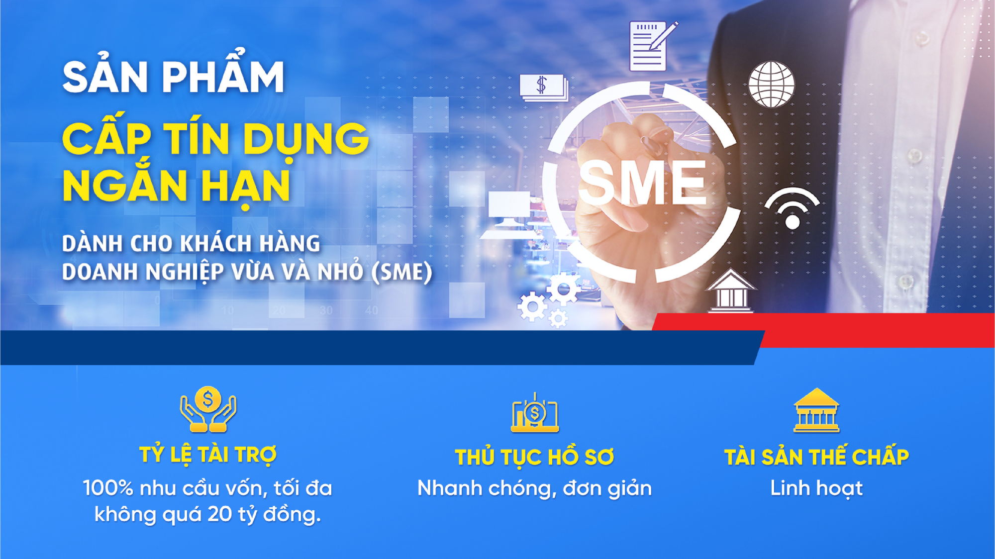 Triển khai sản phẩm cấp tín dụng ngắn hạn dành cho doanh nghiệp vừa và nhỏ (SME)