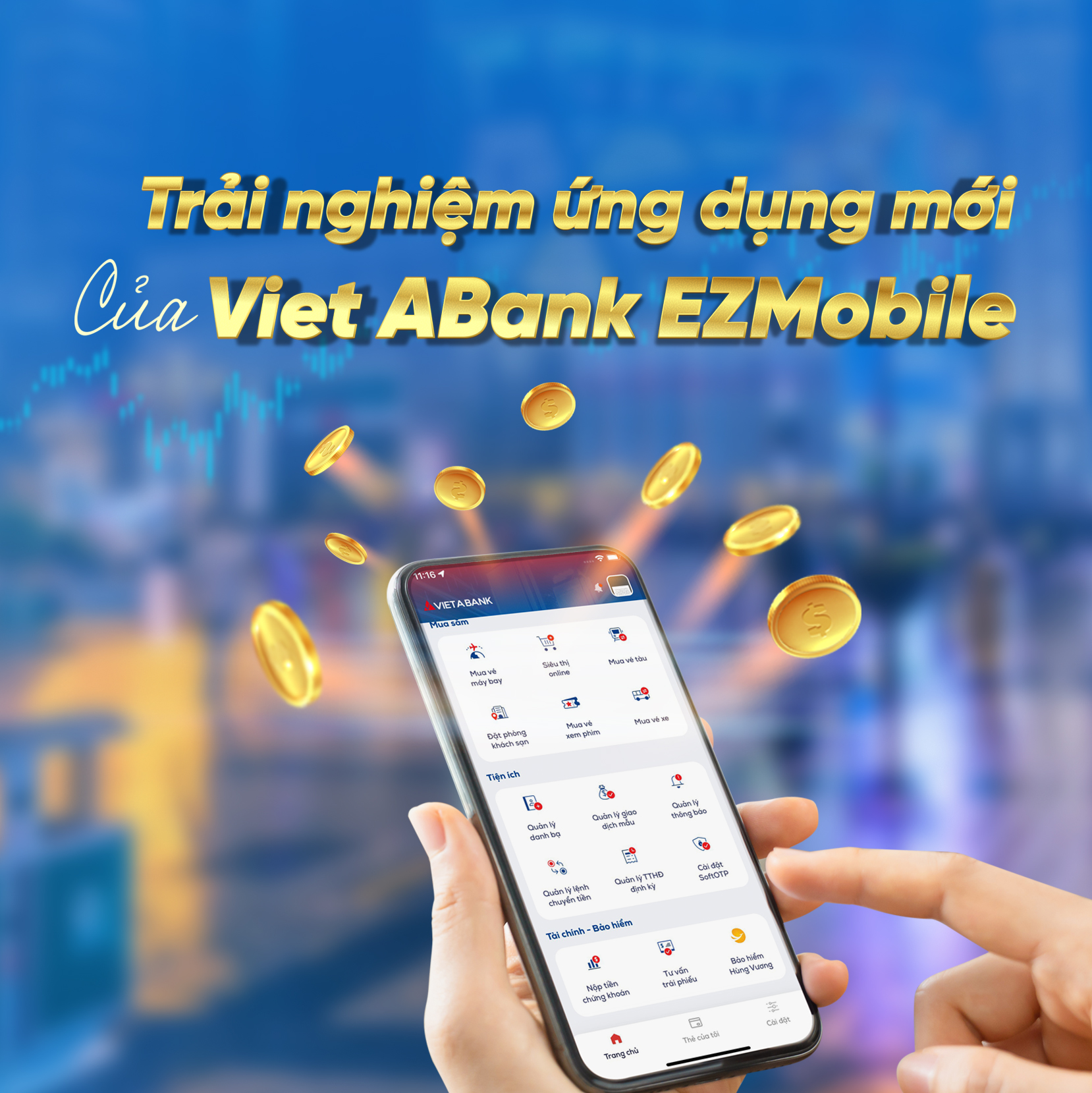 RA MẮT TÍNH NĂNG MỚI TRÊN ỨNG DỤNG VIETABANK EZMOBILE
