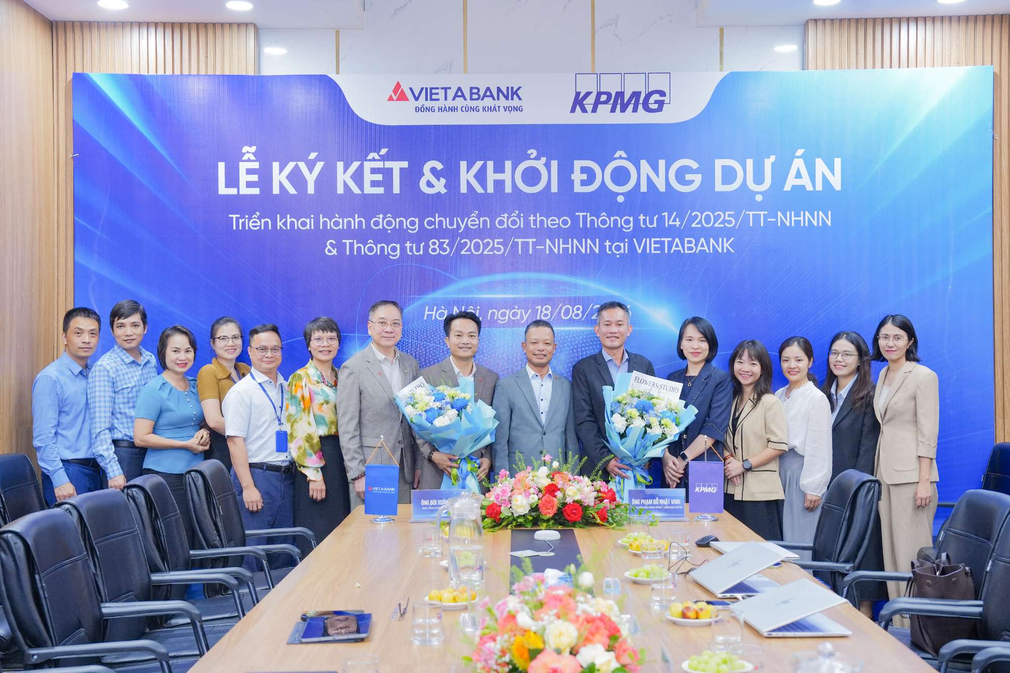 VIETABANK VÀ KPMG KÝ KẾT TRIỂN KHAI DỰ ÁN CHUYỂN ĐỔI THEO THÔNG TƯ 14 VÀ THÔNG TƯ 83