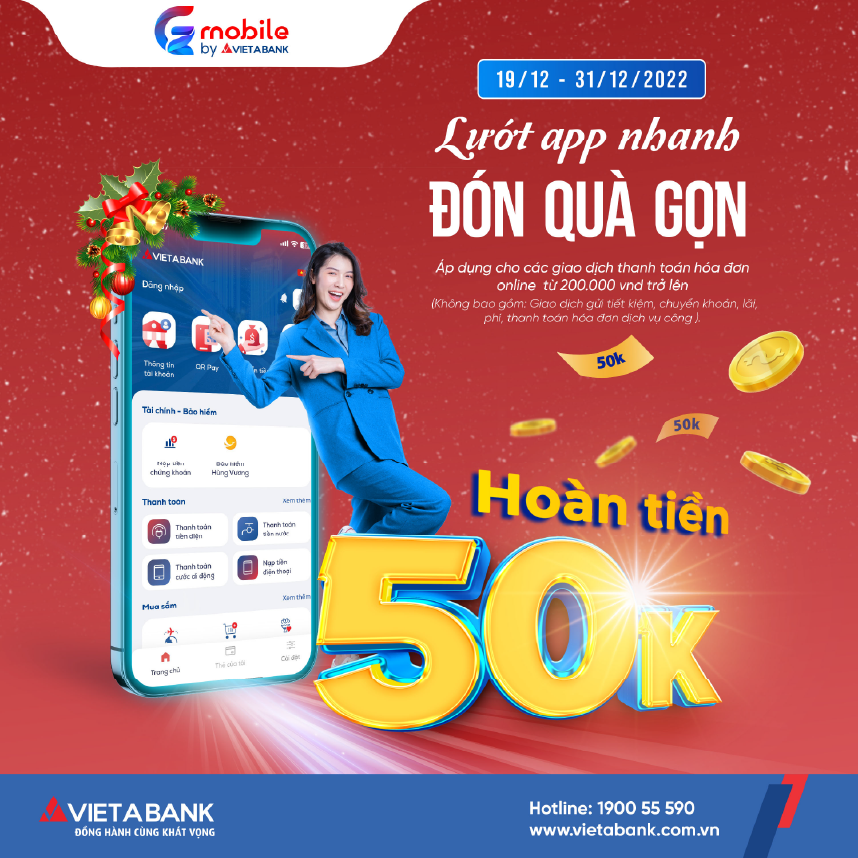 LƯỚT NHANH ĐÓN QUÀ GỌN - CHÀO 2023 VIETABANK 💰💰