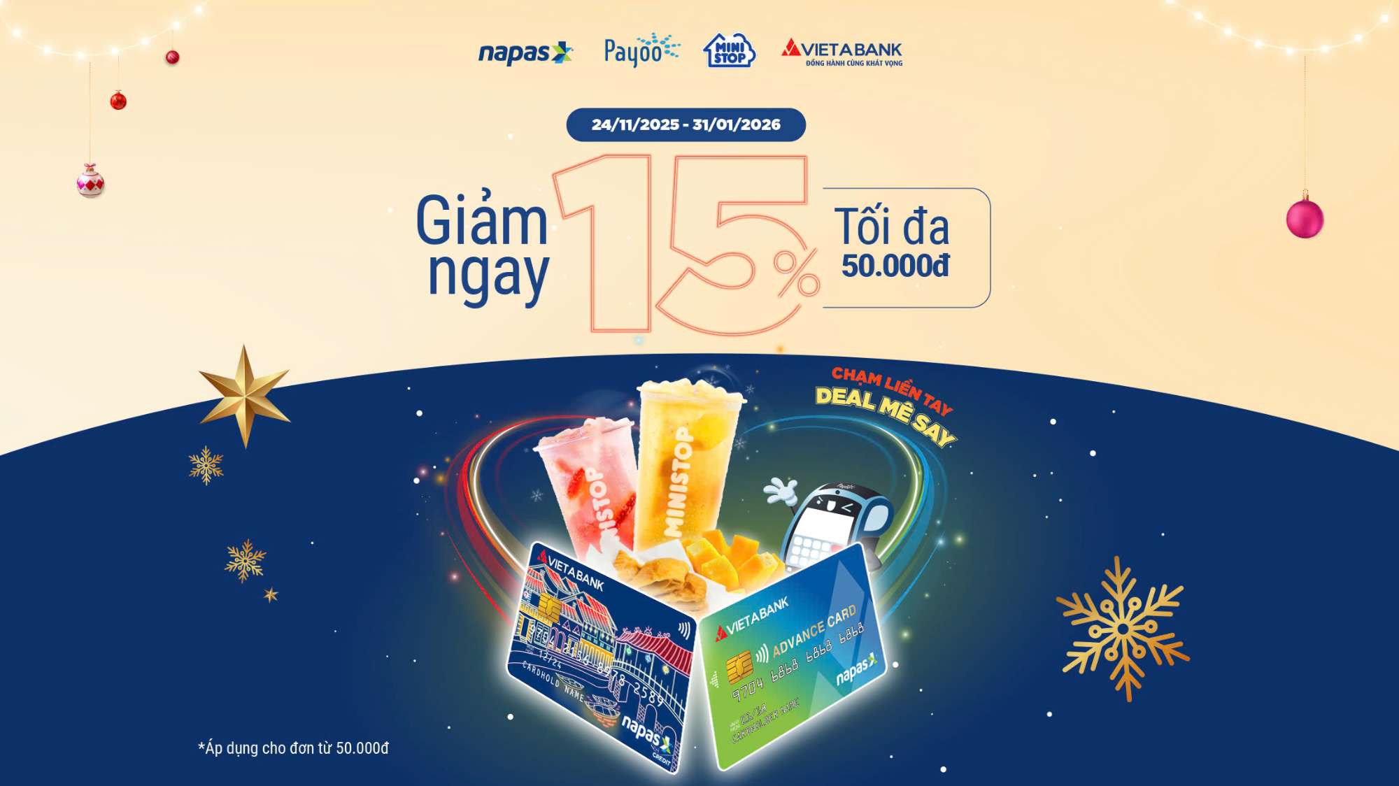 CHẠM THẺ LIỀN TAY - DEAL MÊ SAY CÙNG VIETABANK