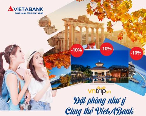 ĐẶT PHÒNG NHƯ Ý CÙNG THẺ VIETABANK