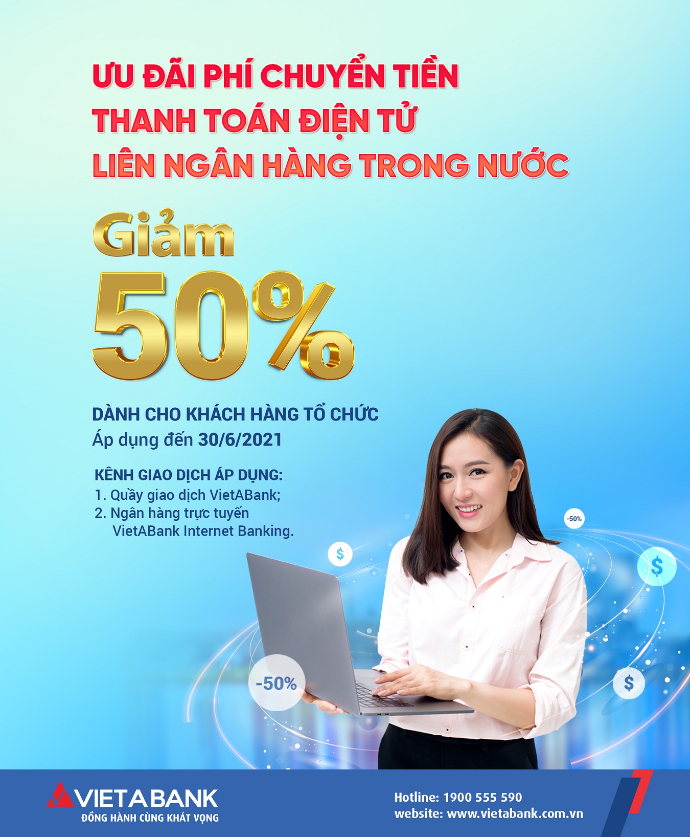 Ưu đãi chuyển tiền thanh toán điện tử liên ngân hàng trong nước