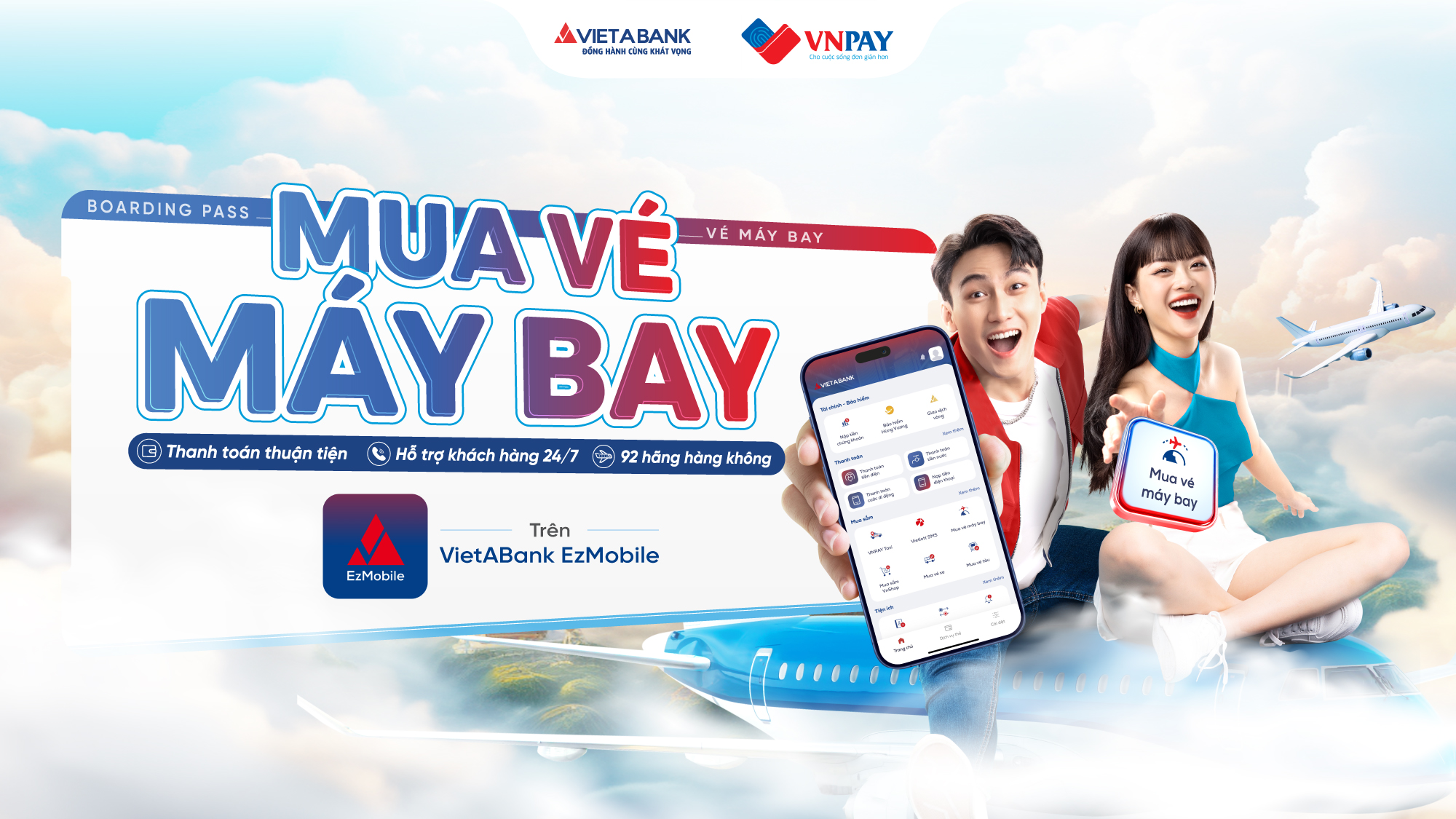 Nghỉ lễ thả ga - Vi vu cực đã trên VietABank EzMobile 