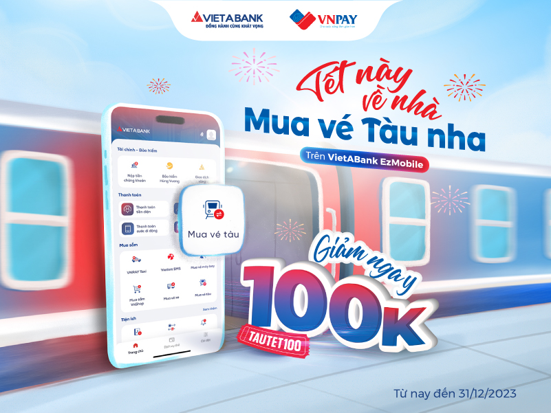 Tết này về nhà - Đặt vé tàu giảm ngay 100k